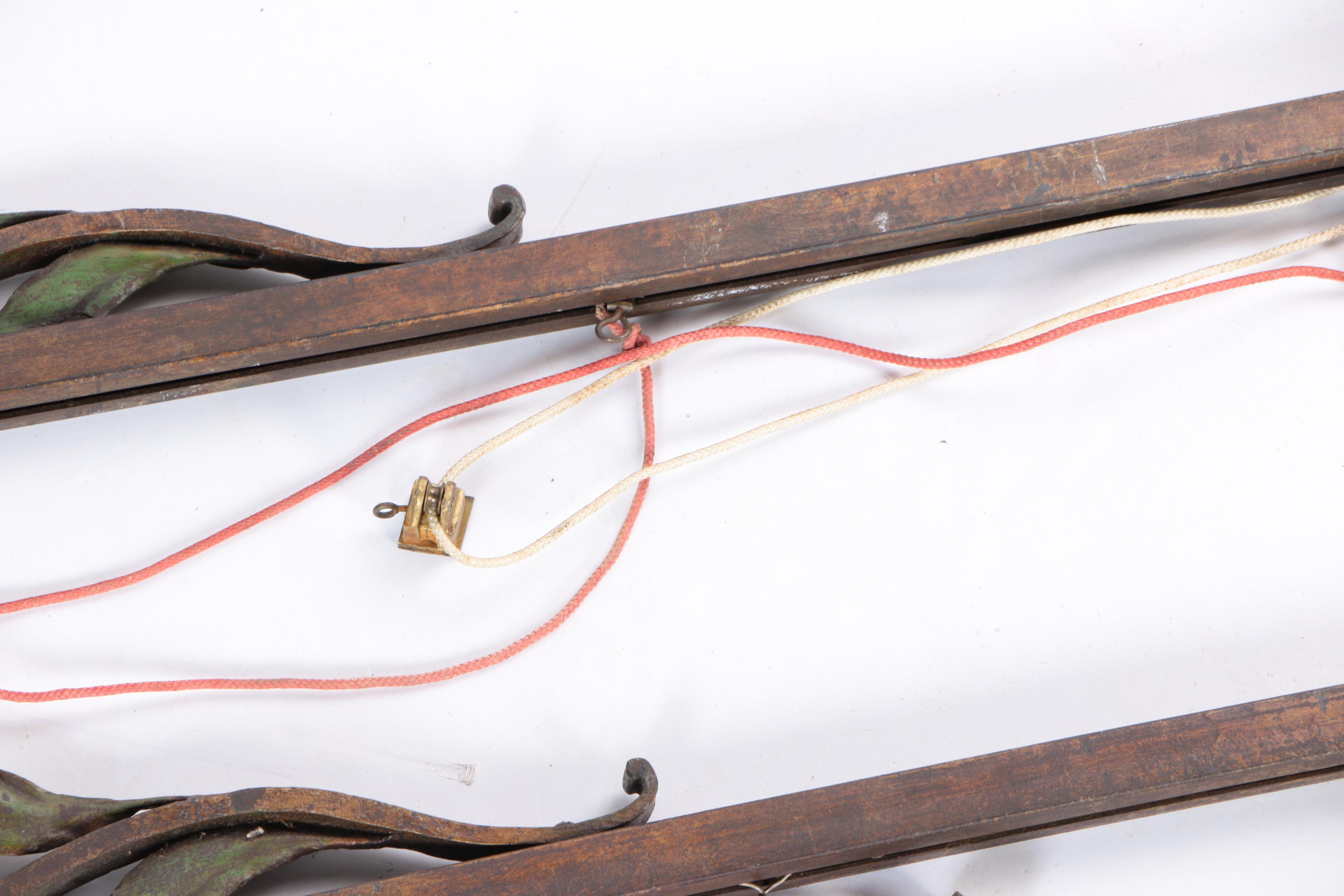 Vintage Wrought and Cast Iron Curtain Rods