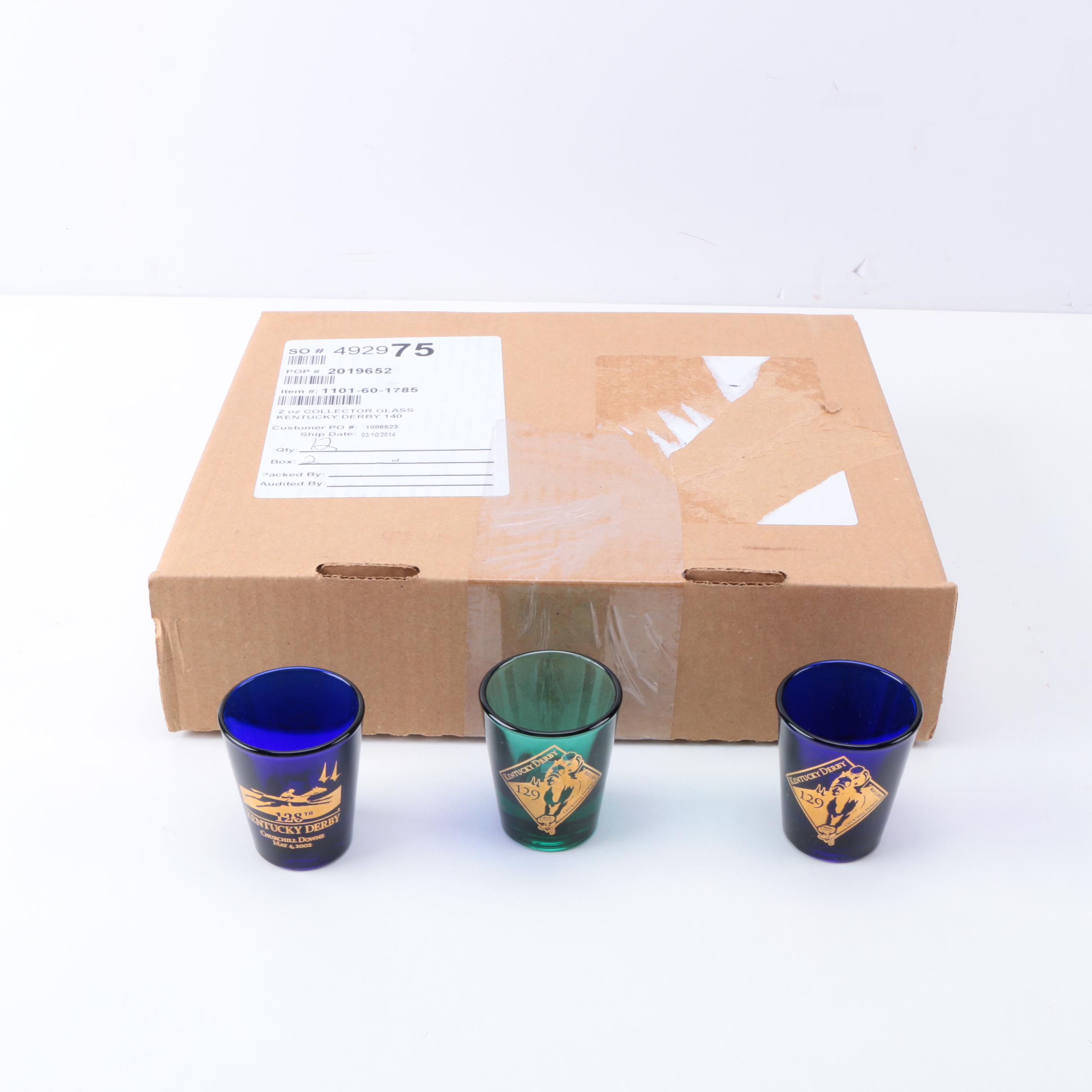Kentucky Derby Commemorative Shotglasses