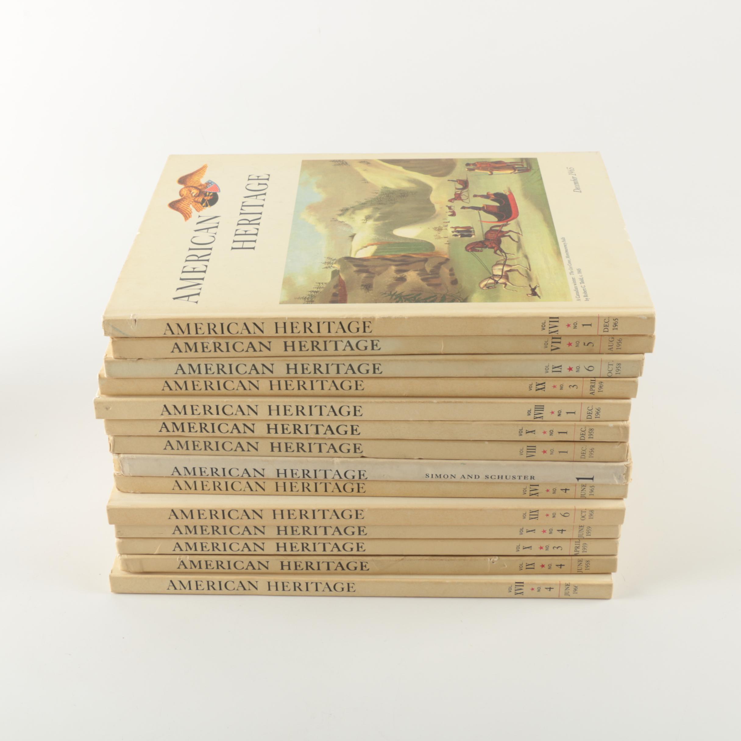 1950s–60s "American Heritage" Magazines Including First Issue