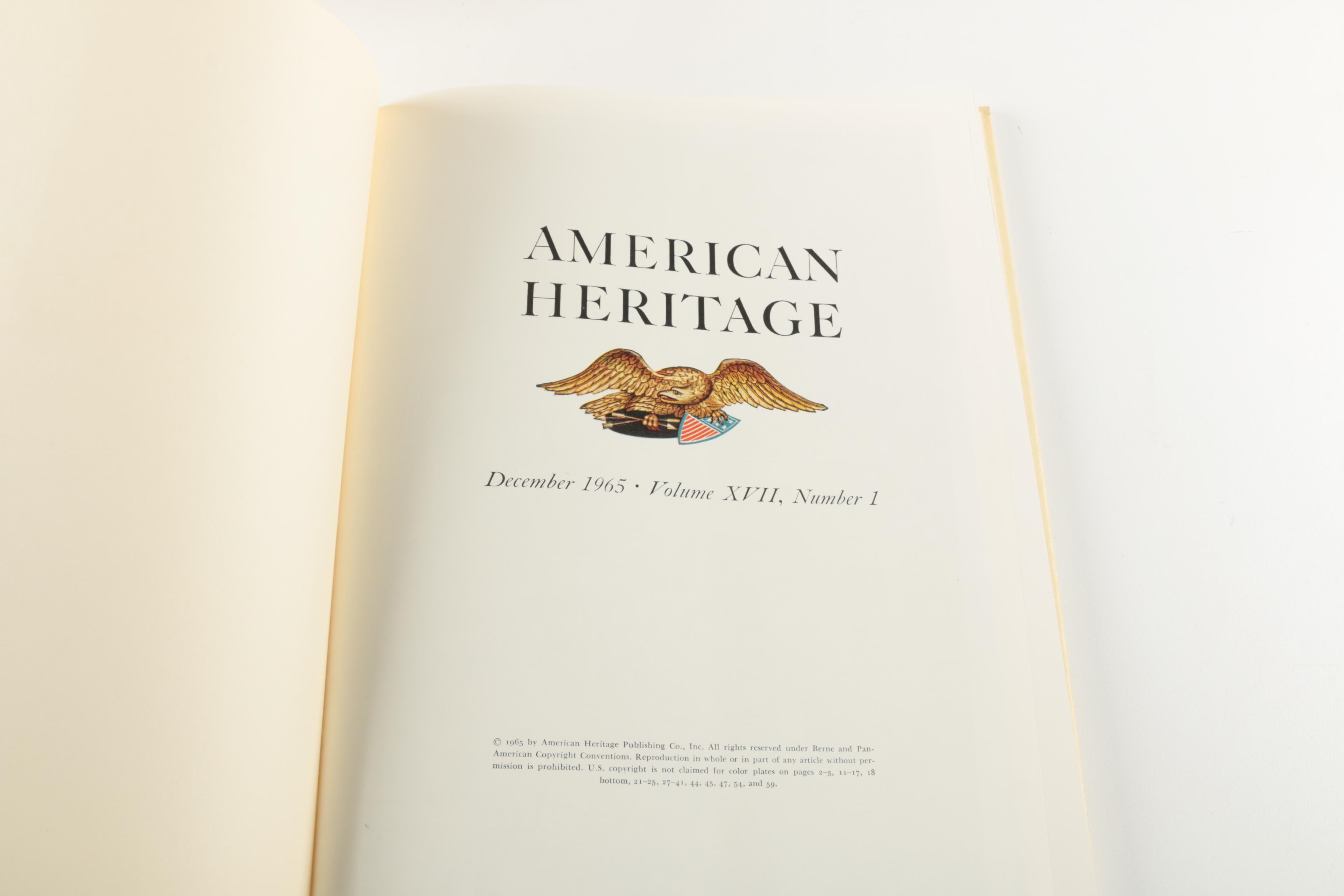 1950s–60s "American Heritage" Magazines Including First Issue