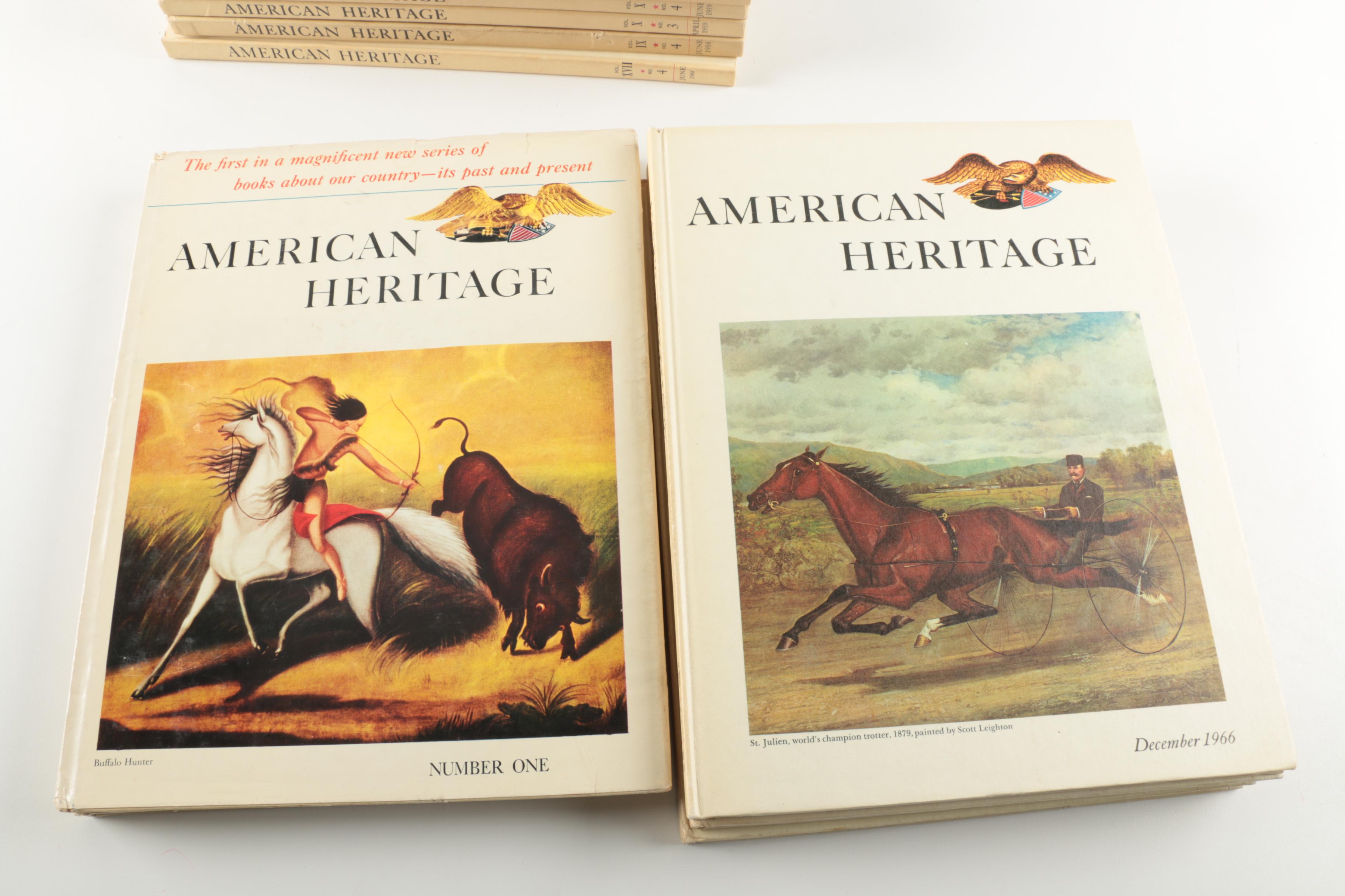 1950s–60s "American Heritage" Magazines Including First Issue
