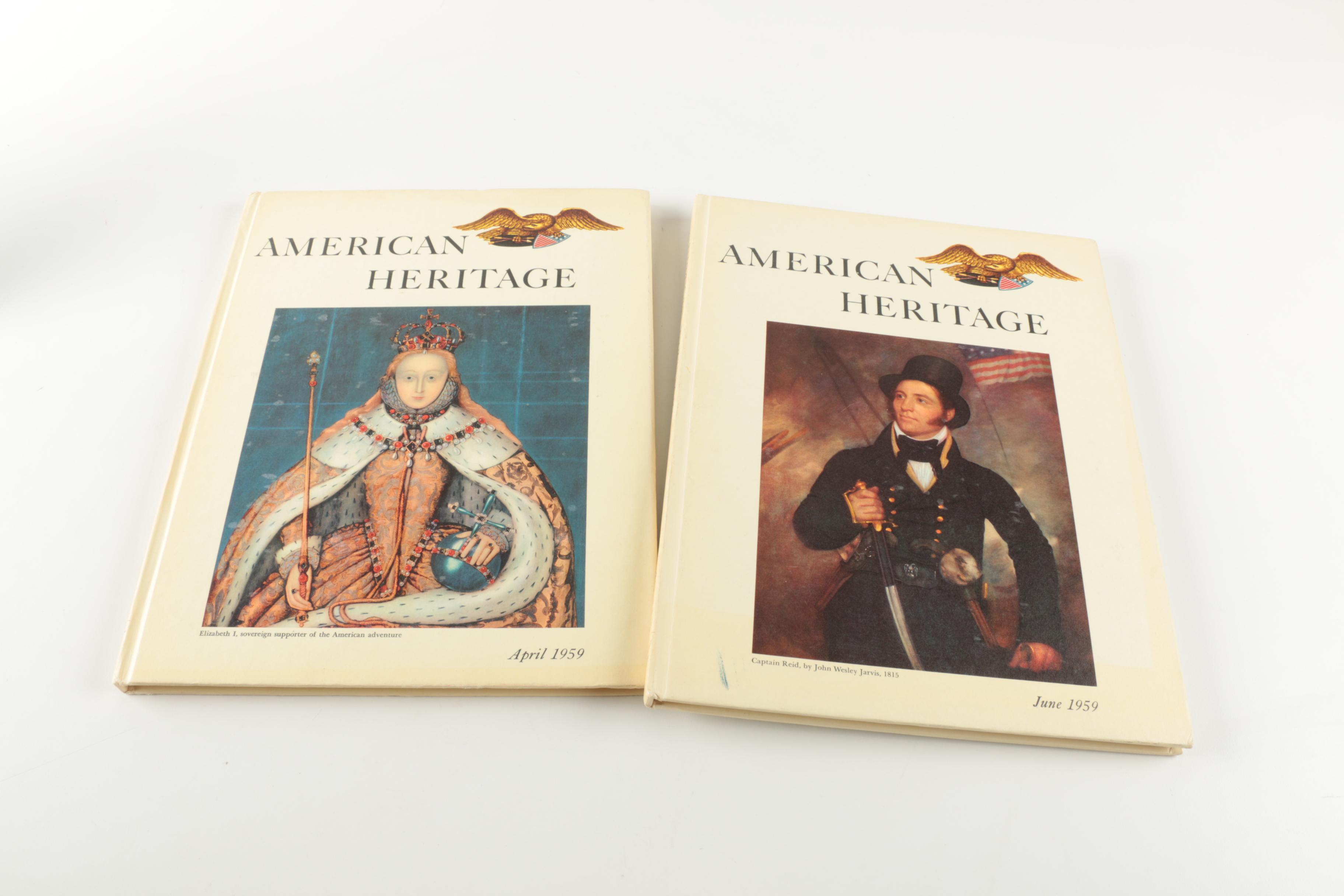 1950s–60s "American Heritage" Magazines Including First Issue