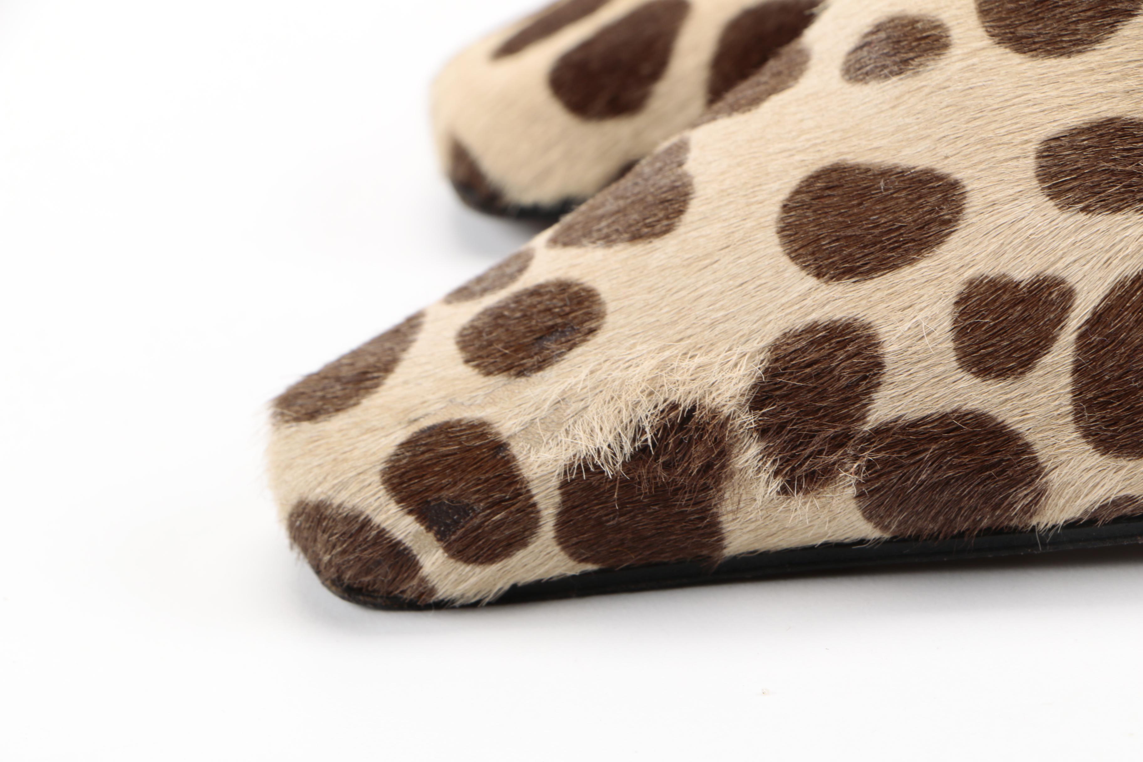 Stuart Weitzman Suede and Pony Hair Pumps