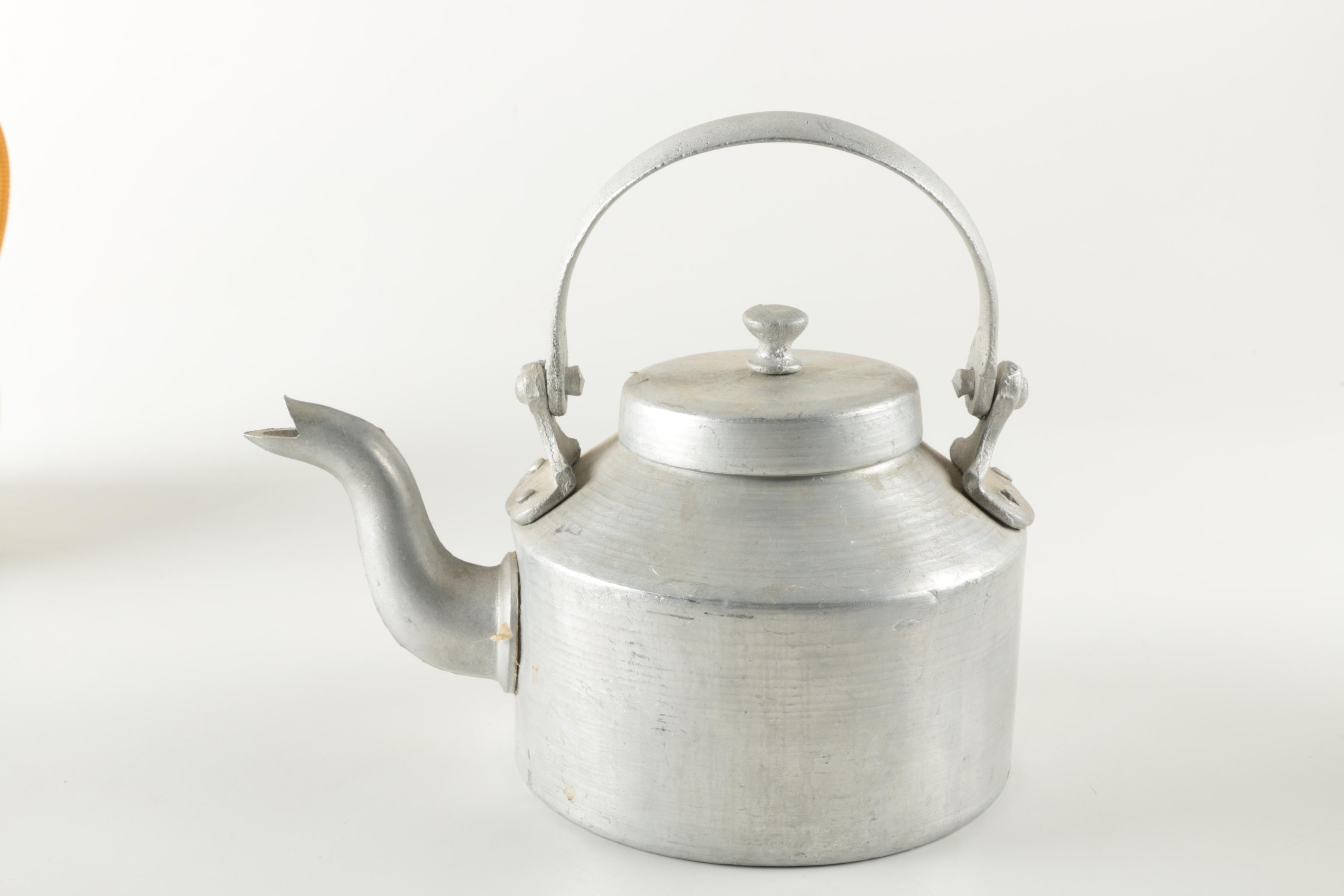 Metal Teapots including Royal Holland Pewter