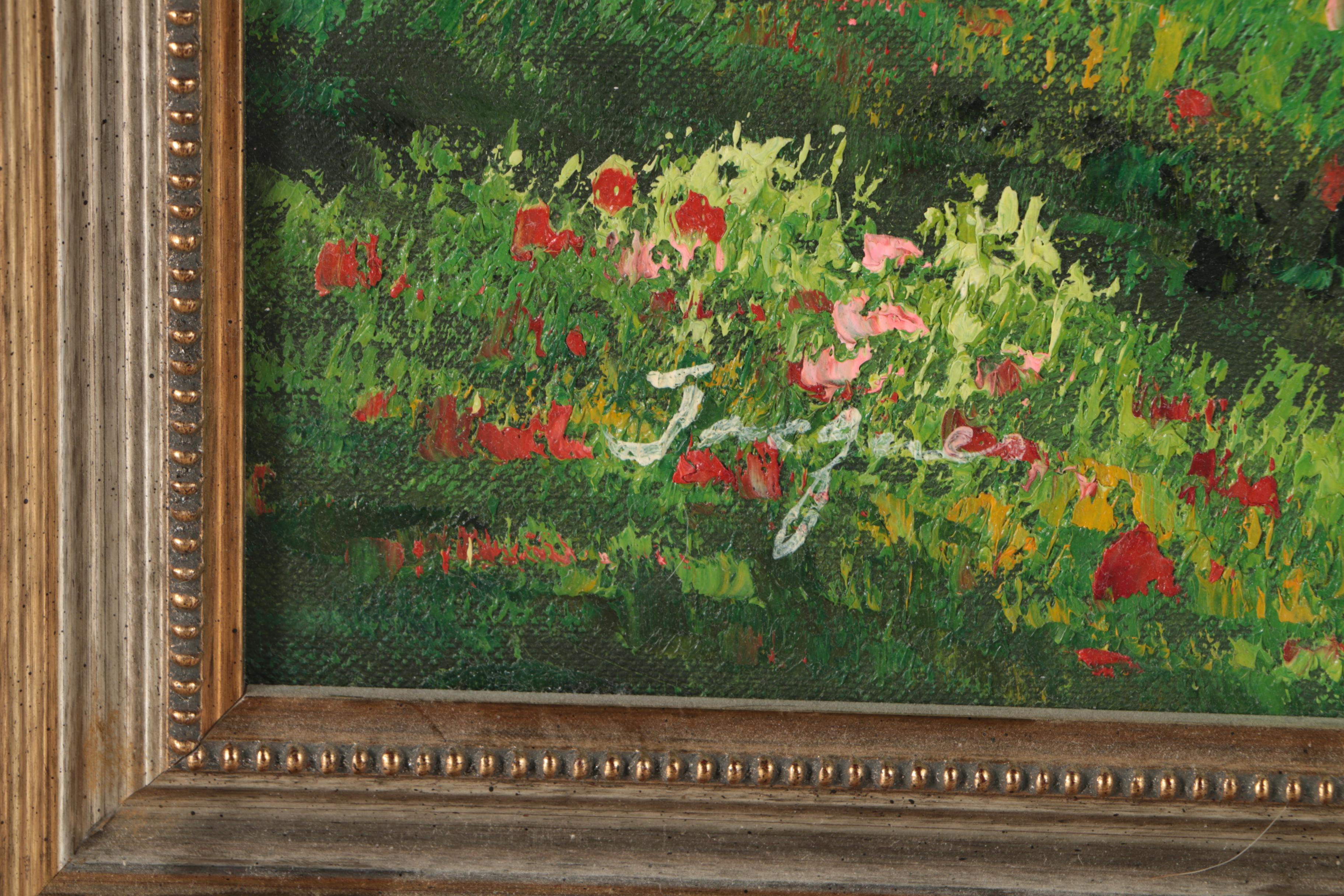 Jacques Oil Painting on Canvas of Colorful Landscape with Waterfalls