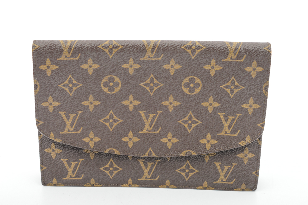 Louis Vuitton Signature Monogram Canvas Envelope Clutch Bag