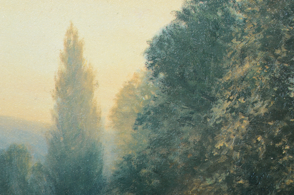 Offset Lithograph of Serene Landscape