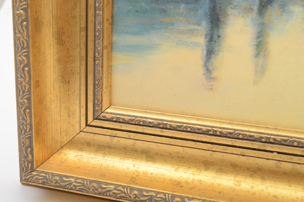 Offset Lithograph of Serene Landscape