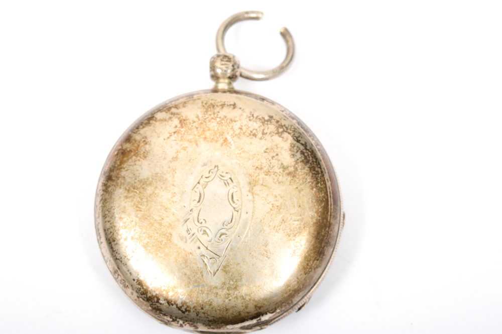 Antique Sterling Silver Farringdon D Pocket Watch