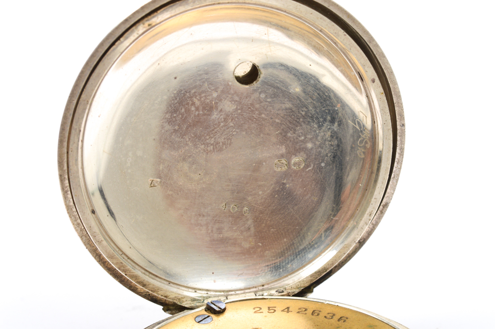 Antique Sterling Silver Farringdon D Pocket Watch