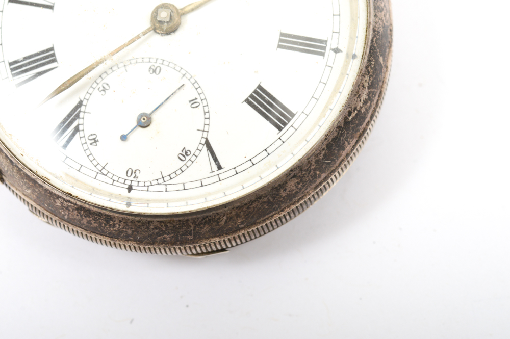 Antique Sterling Silver A.W.W. Co. Pocket Watch