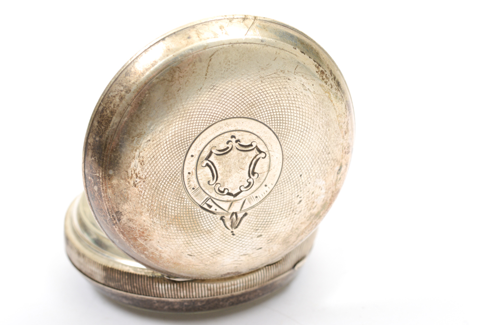 Antique Sterling Silver A.W.W. Co. Pocket Watch