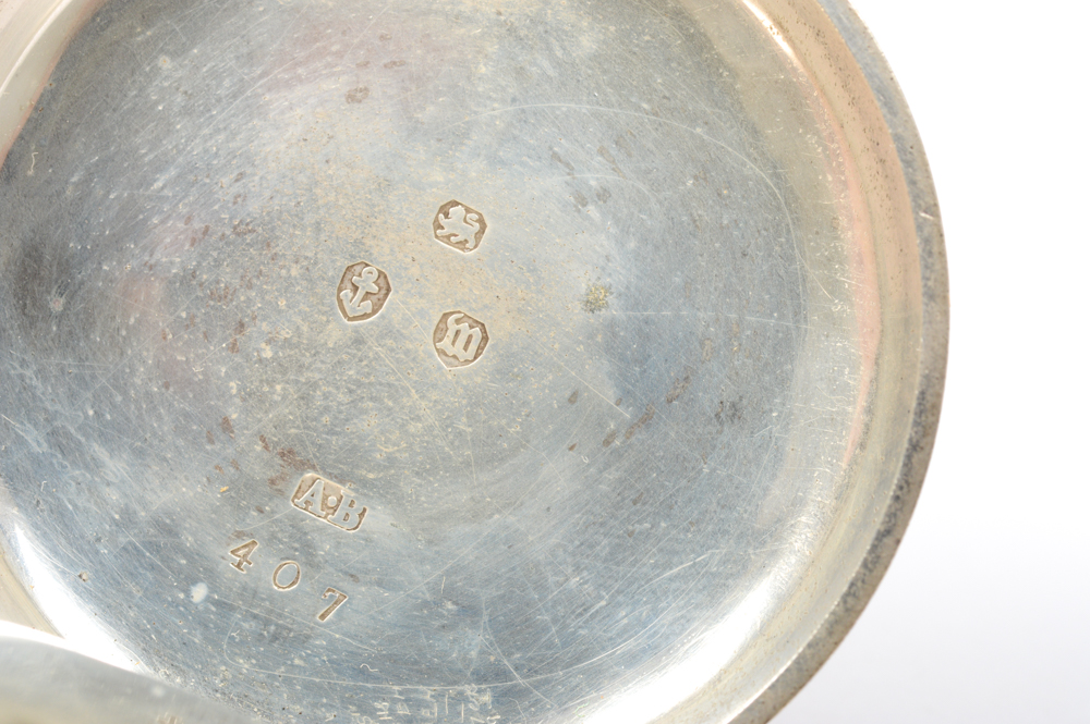 Antique Sterling Silver A.W.W. Co. Pocket Watch