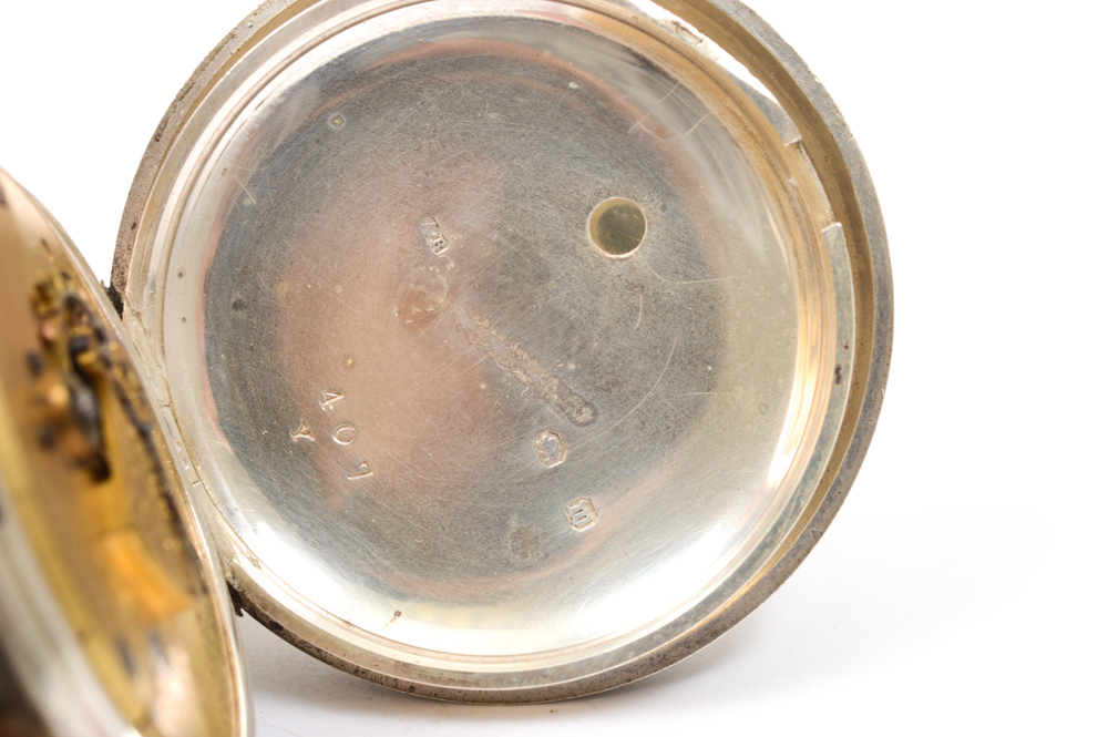 Antique Sterling Silver A.W.W. Co. Pocket Watch