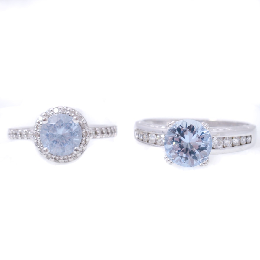 Sterling Silver Cubic Zirconia Rings