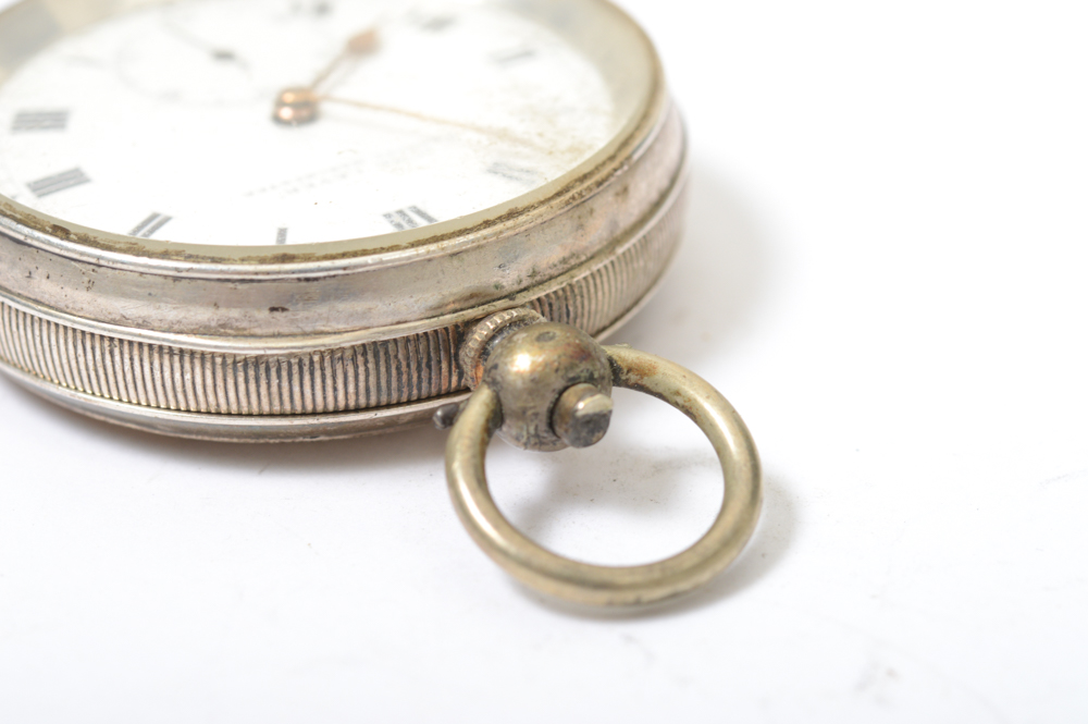 Antique Sterling Silver H. Samuel Manchester Pocket Watch
