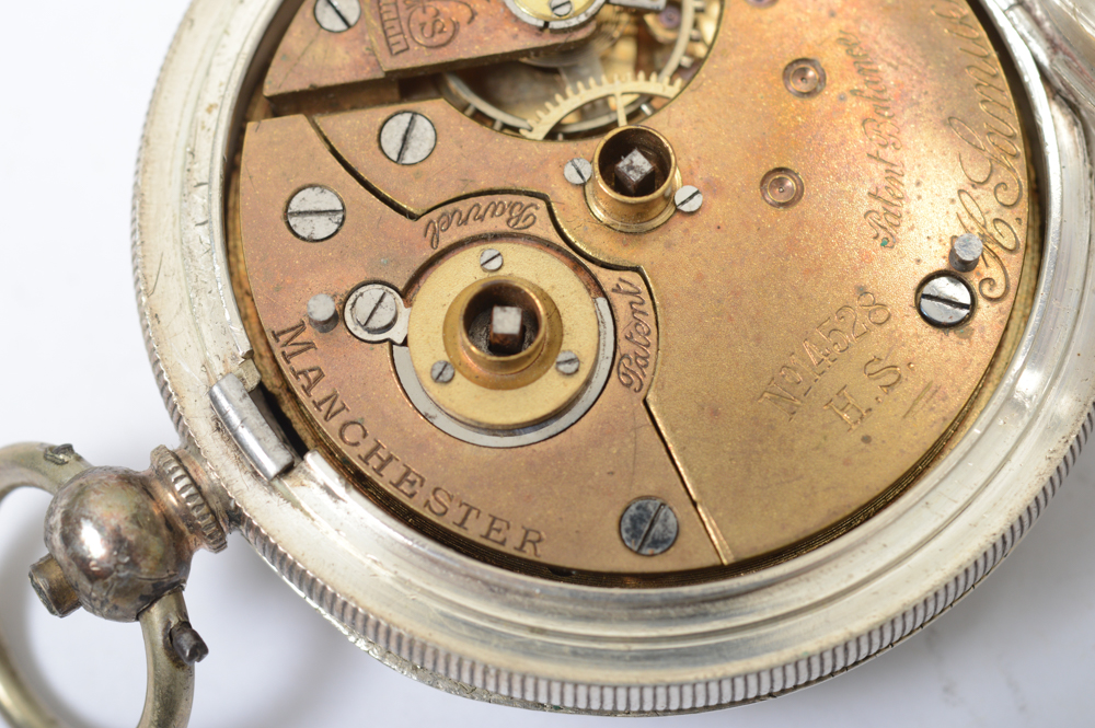 Antique Sterling Silver H. Samuel Manchester Pocket Watch