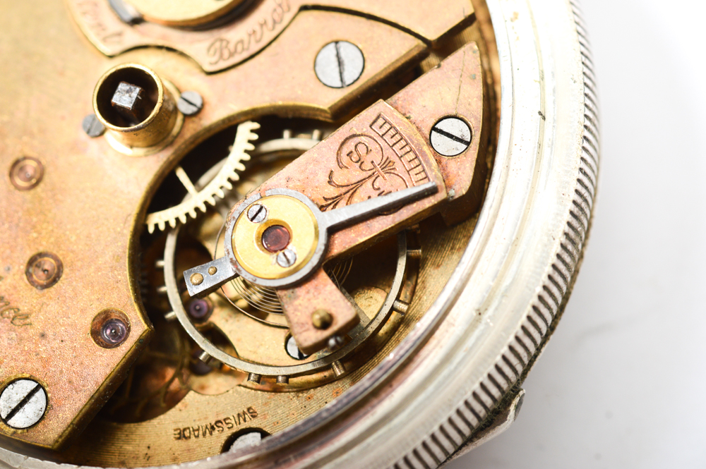 Antique Sterling Silver H. Samuel Manchester Pocket Watch