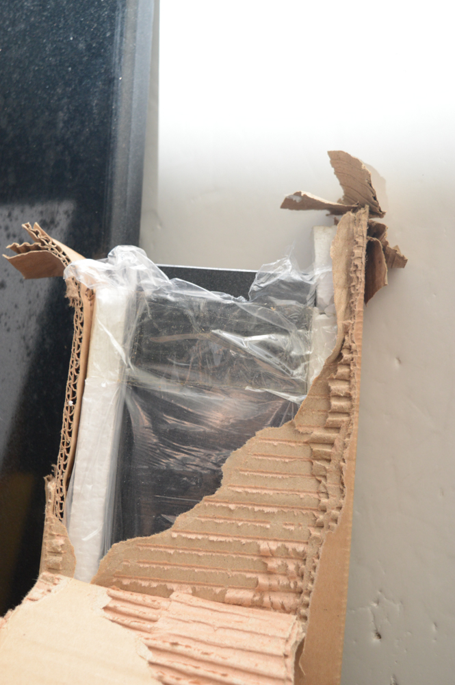Natural Granite Black Counter Top and Back Splash
