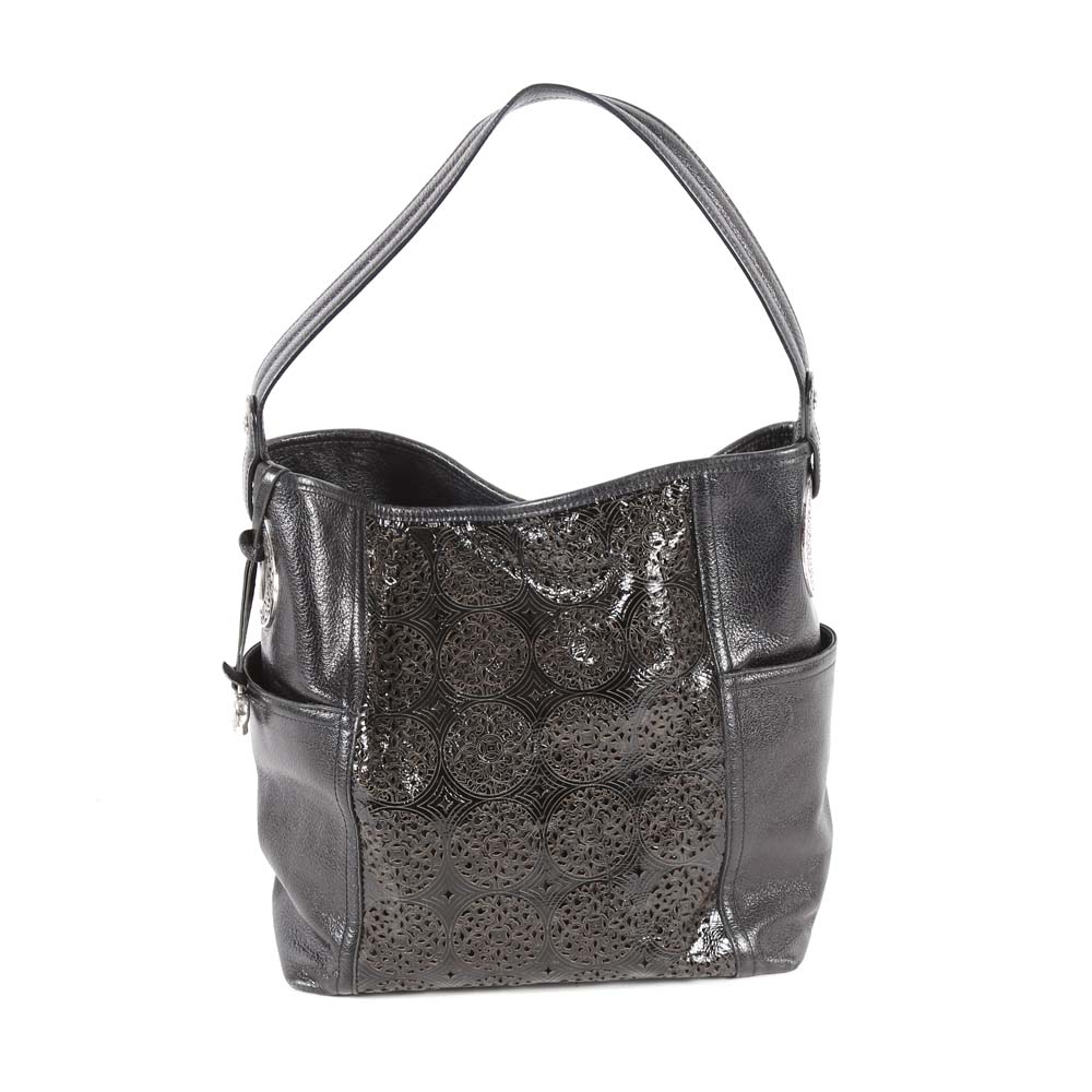 Brighton Black Leather Handbag