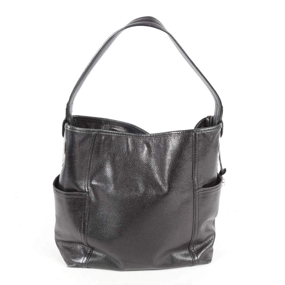 Brighton Black Leather Handbag