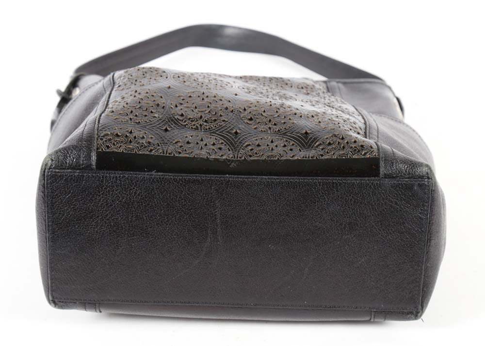 Brighton Black Leather Handbag