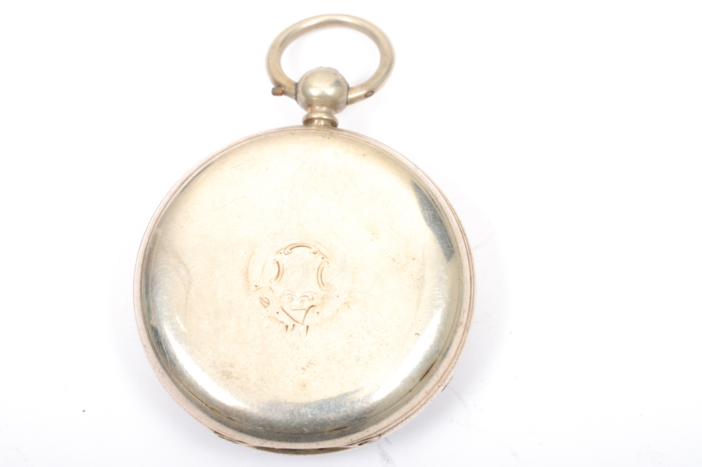 Antique Sterling Silver 1865 London Pocket Watch
