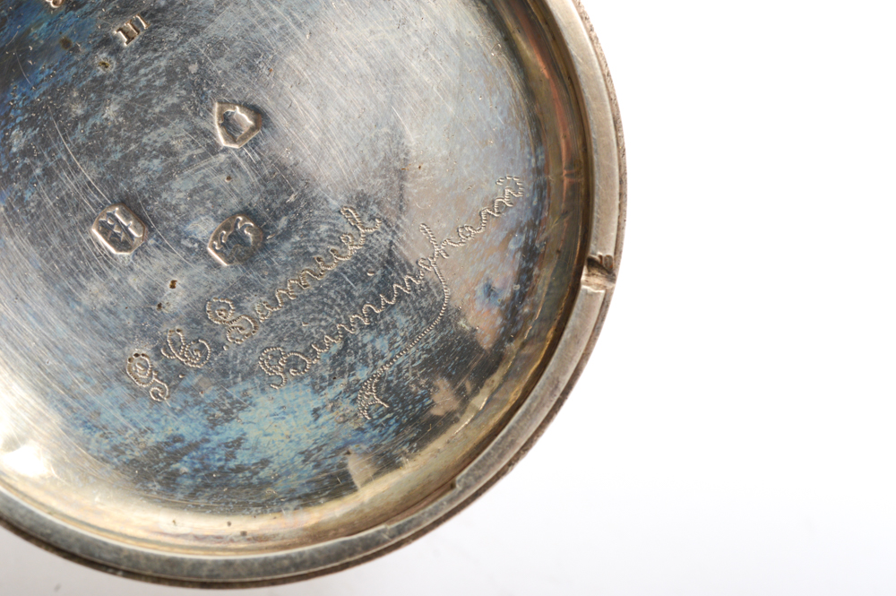 Antique Sterling Silver 1865 London Pocket Watch