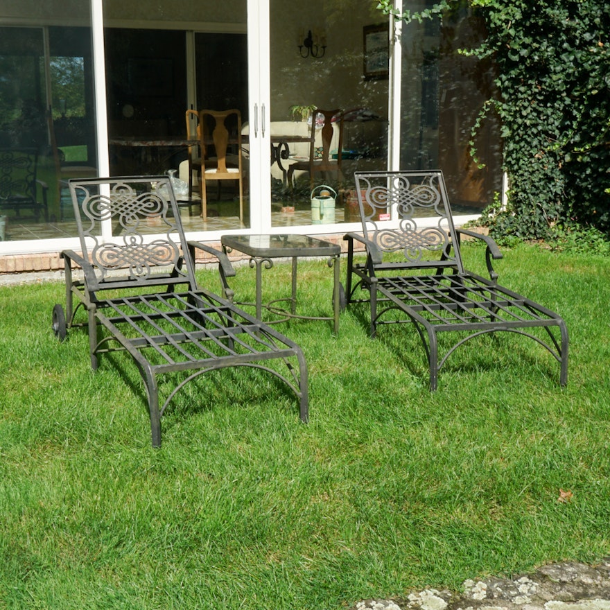 Cast Classics Patio Loungers with Table