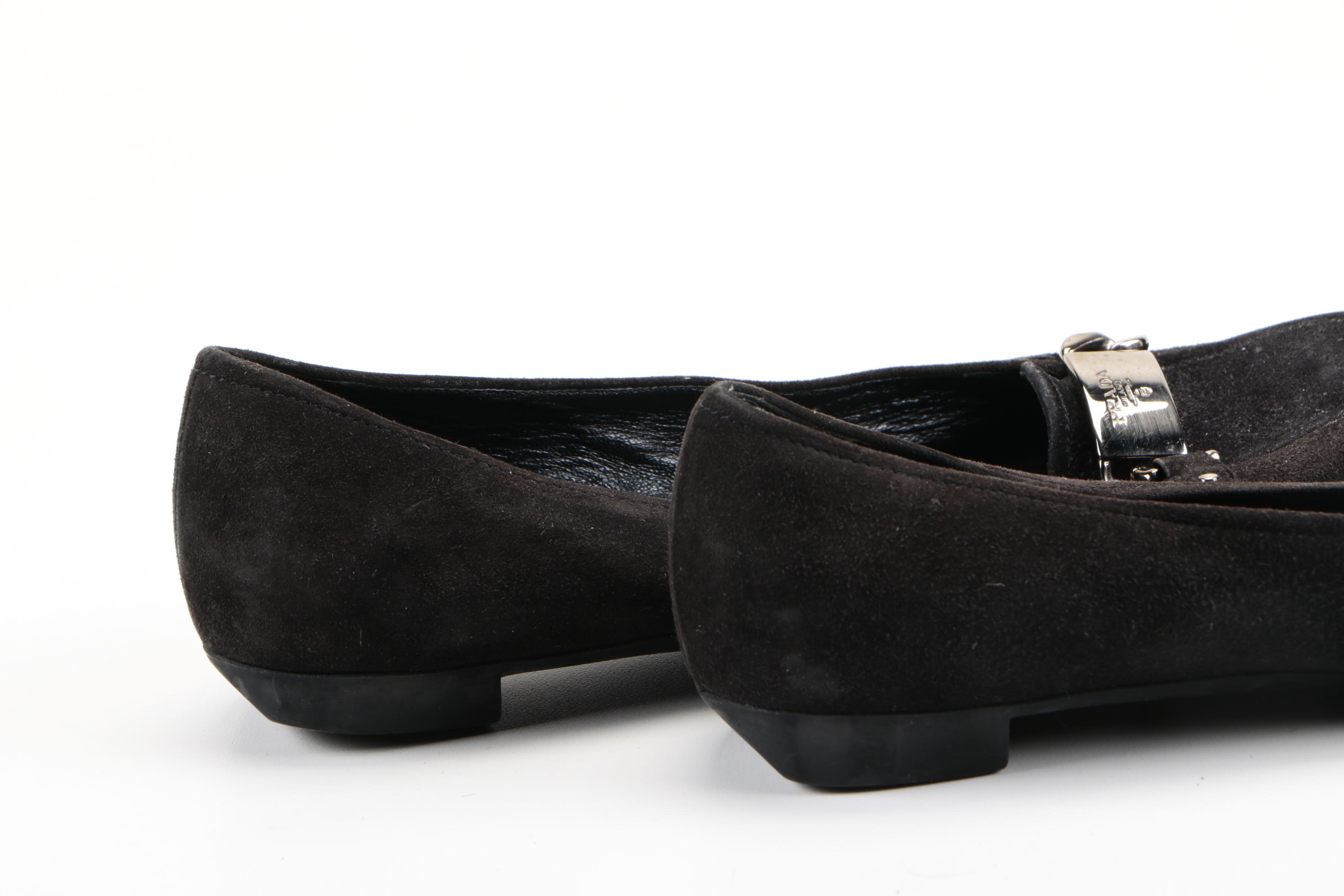 Women's Prada Suede Loafers