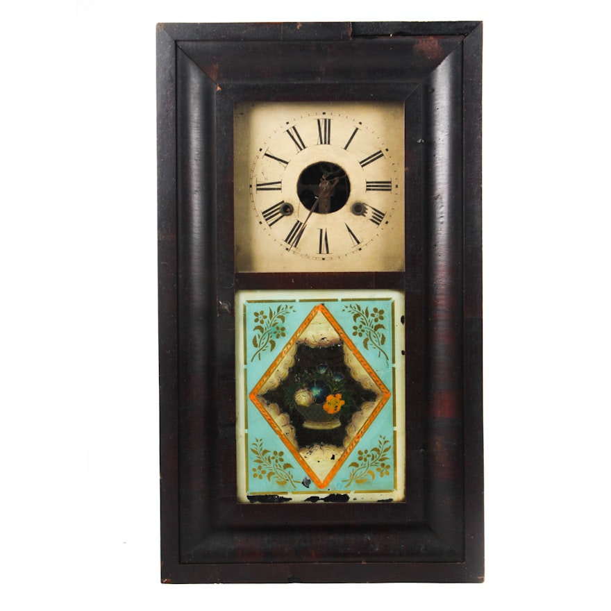 Antique Clark, Gilbert & Brown Ogee Clock