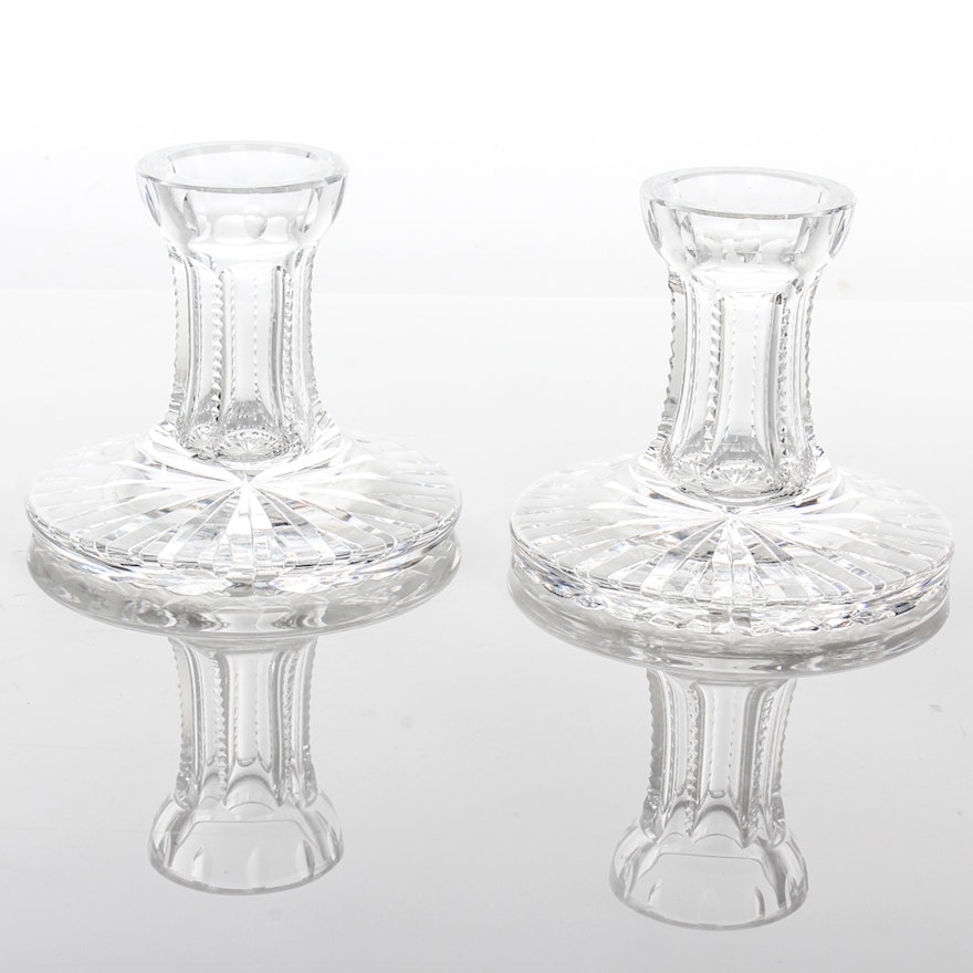 Waterford Crystal Candle Holder Pair