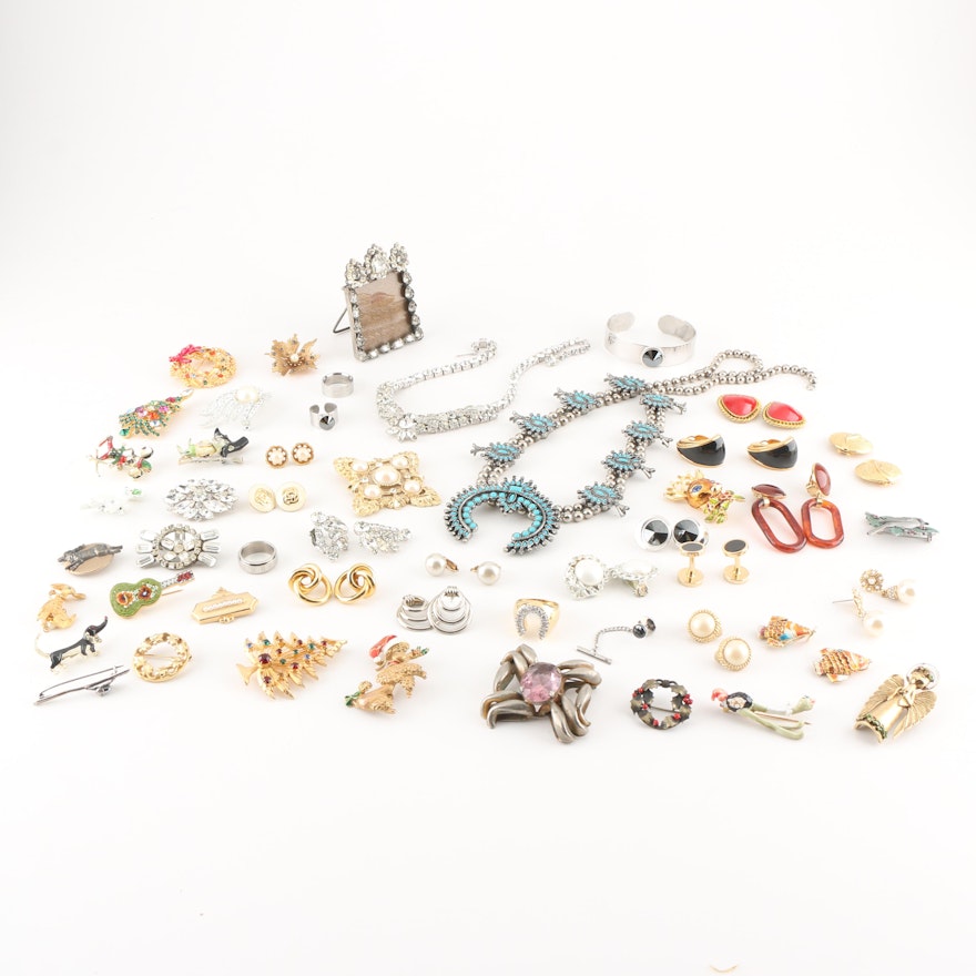 Generous Assortment of Costume Jewelry Including St. John and Weiss