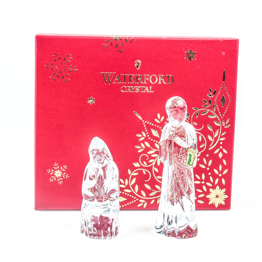 Waterford Nativity Crystal Figures