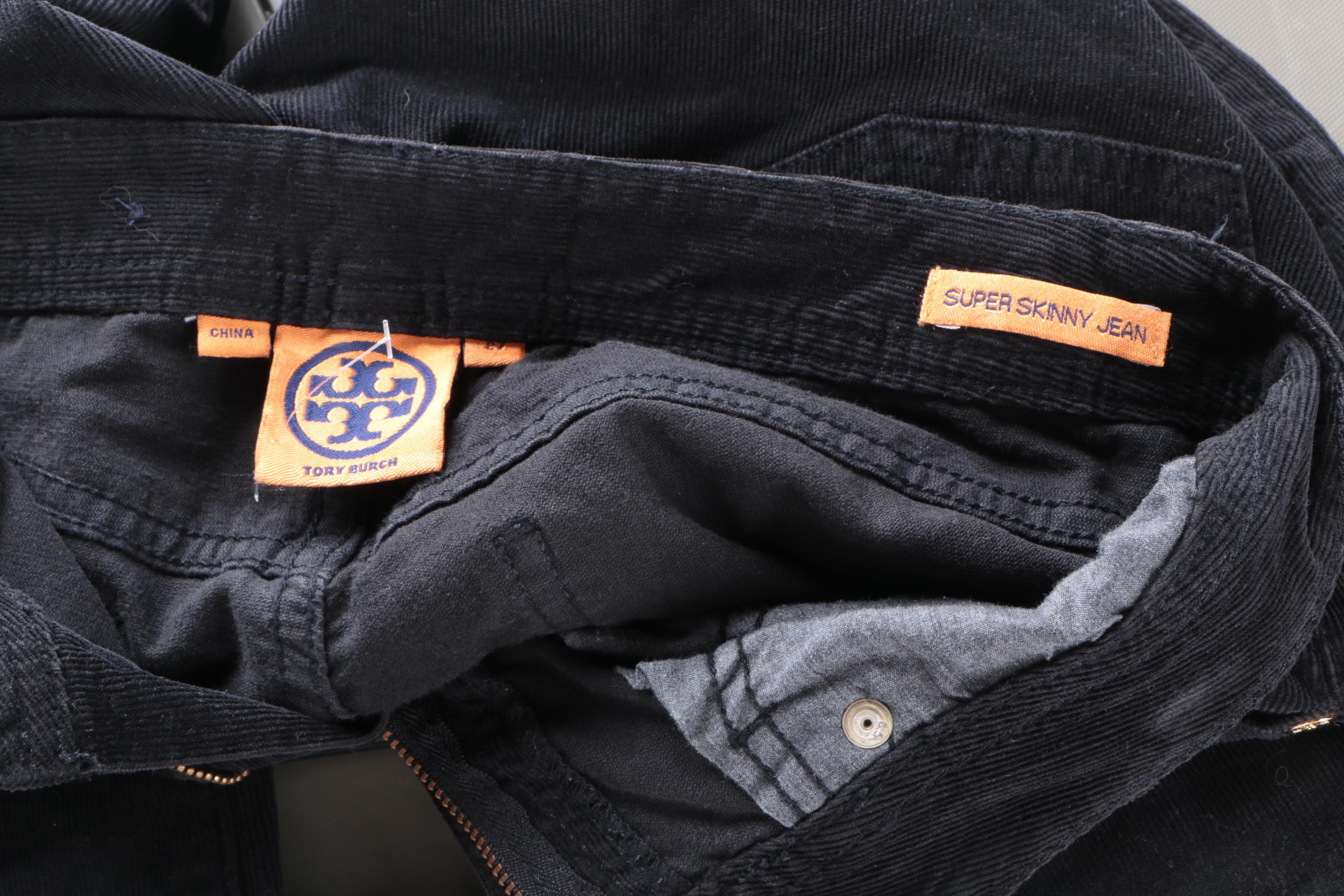 Tory Burch Corduroy and Denim Pants
