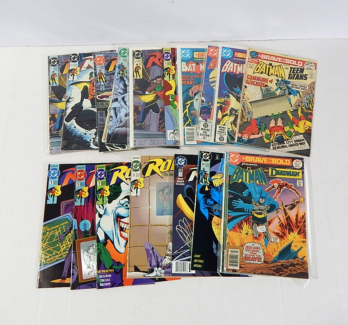 DC Comics with "The Brave and the Bold", "Batman", "Robin", and More