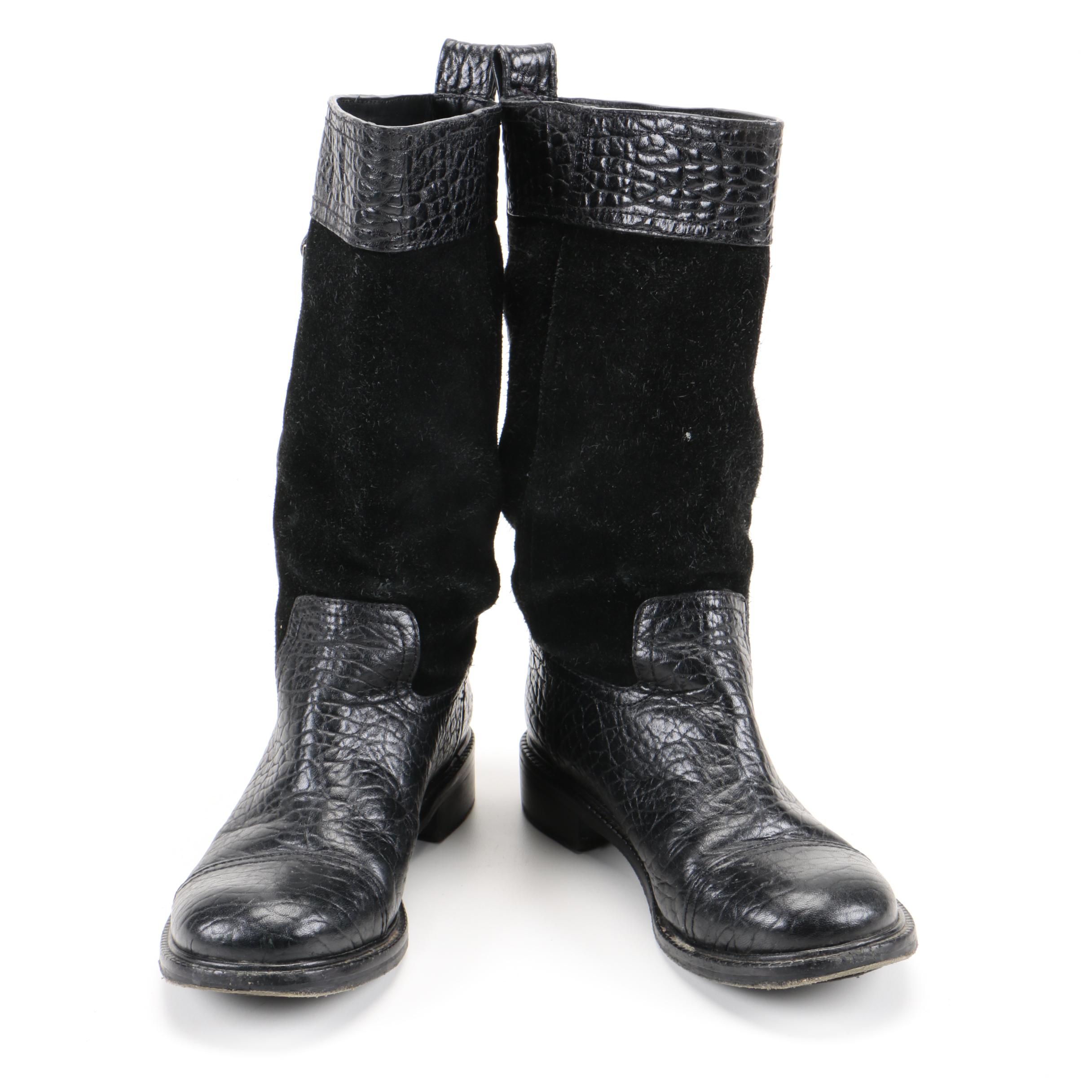 Tory Burch Suede and Leather Boots