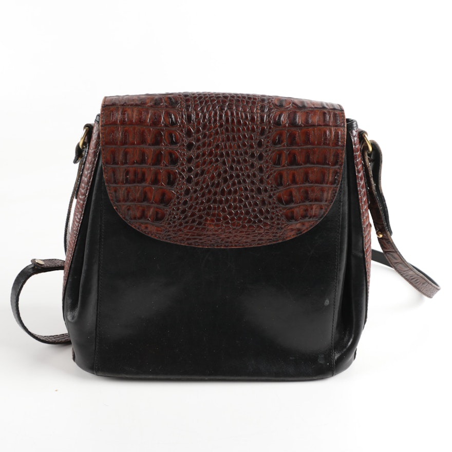 Brahmin Embossed Leather Handbag