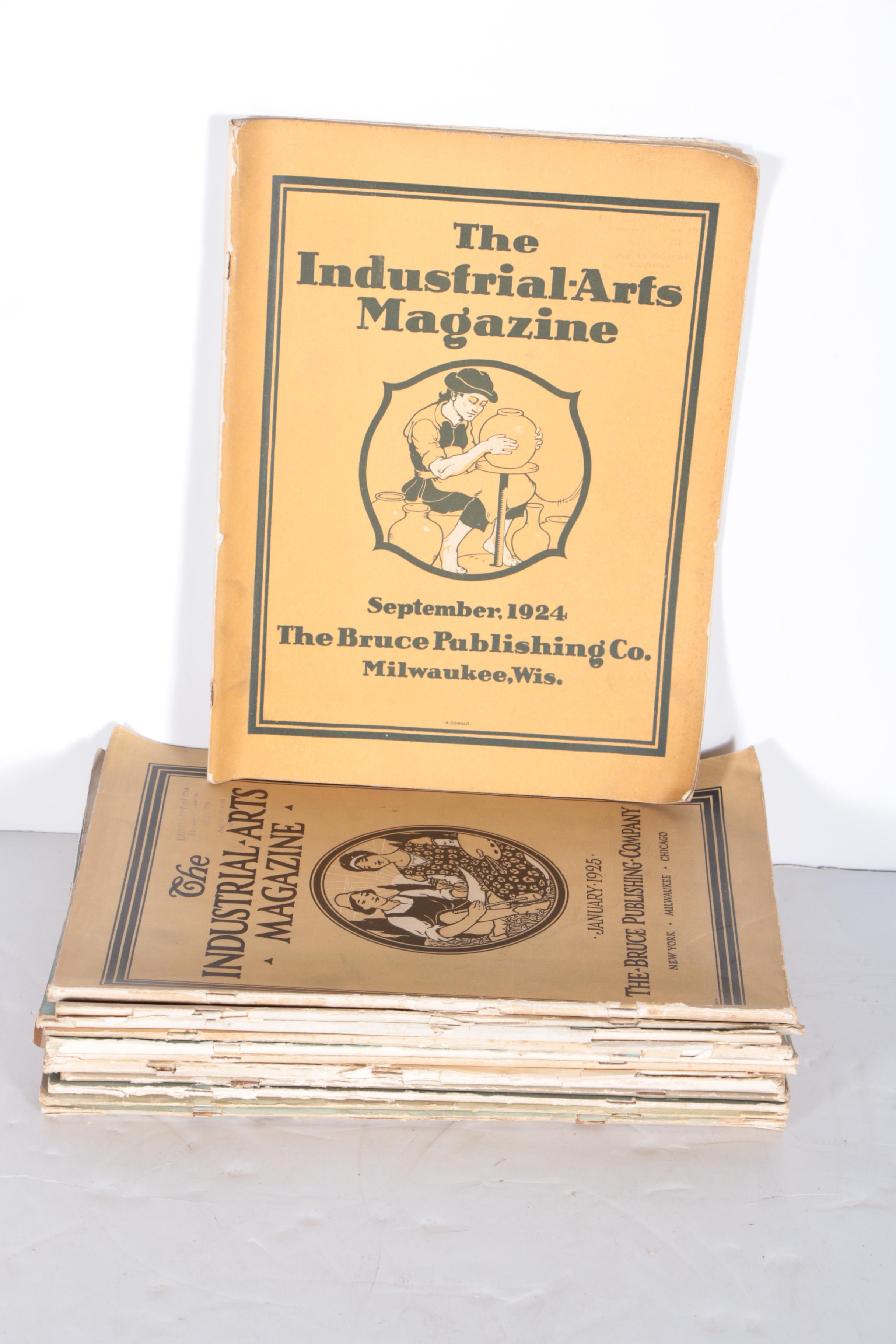 Vintage Magazines Including 1920s "The Industrial Arts Magazine"