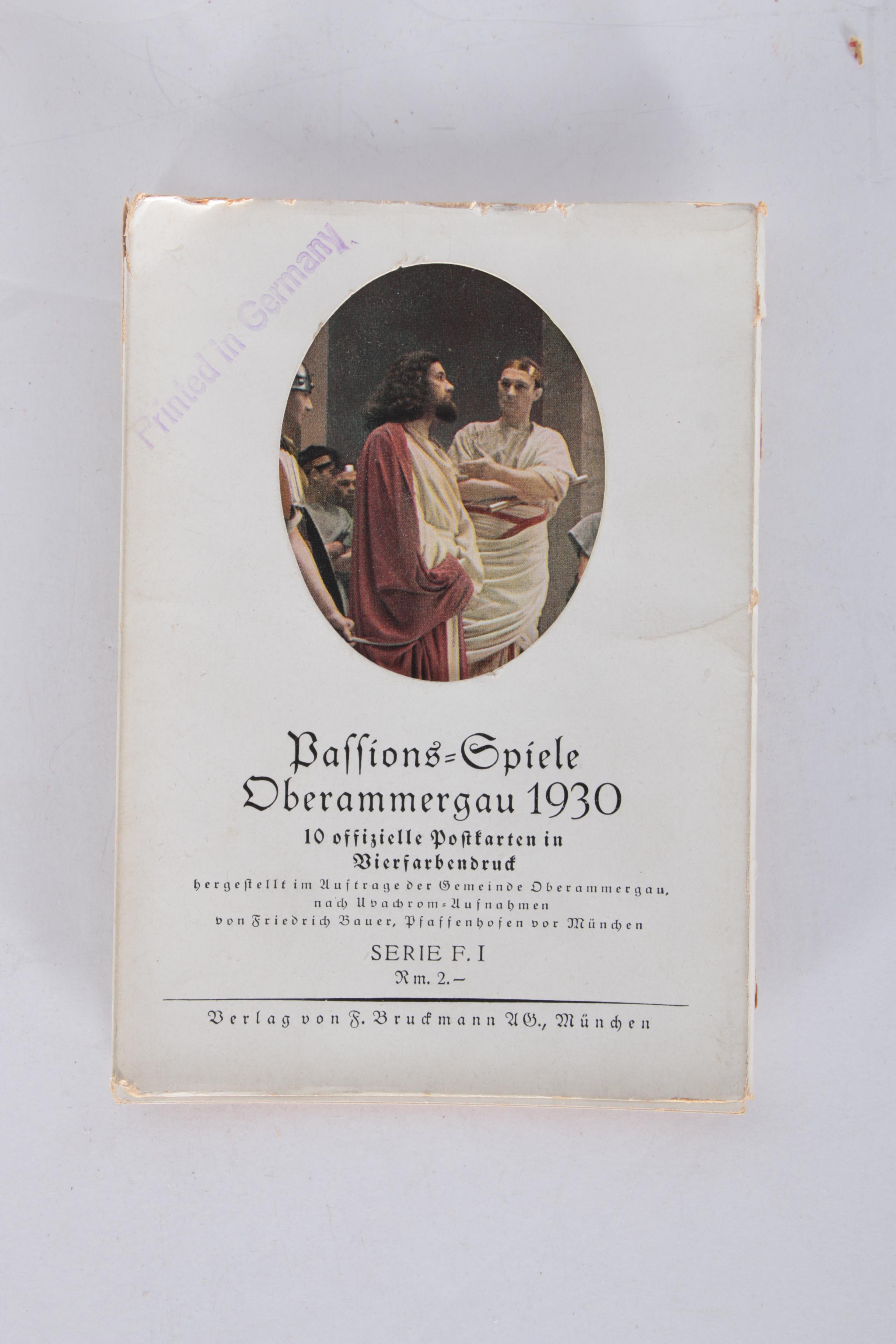 Magic Lantern Slides and Vintage Postcards for The Passion Play at Oberammergau