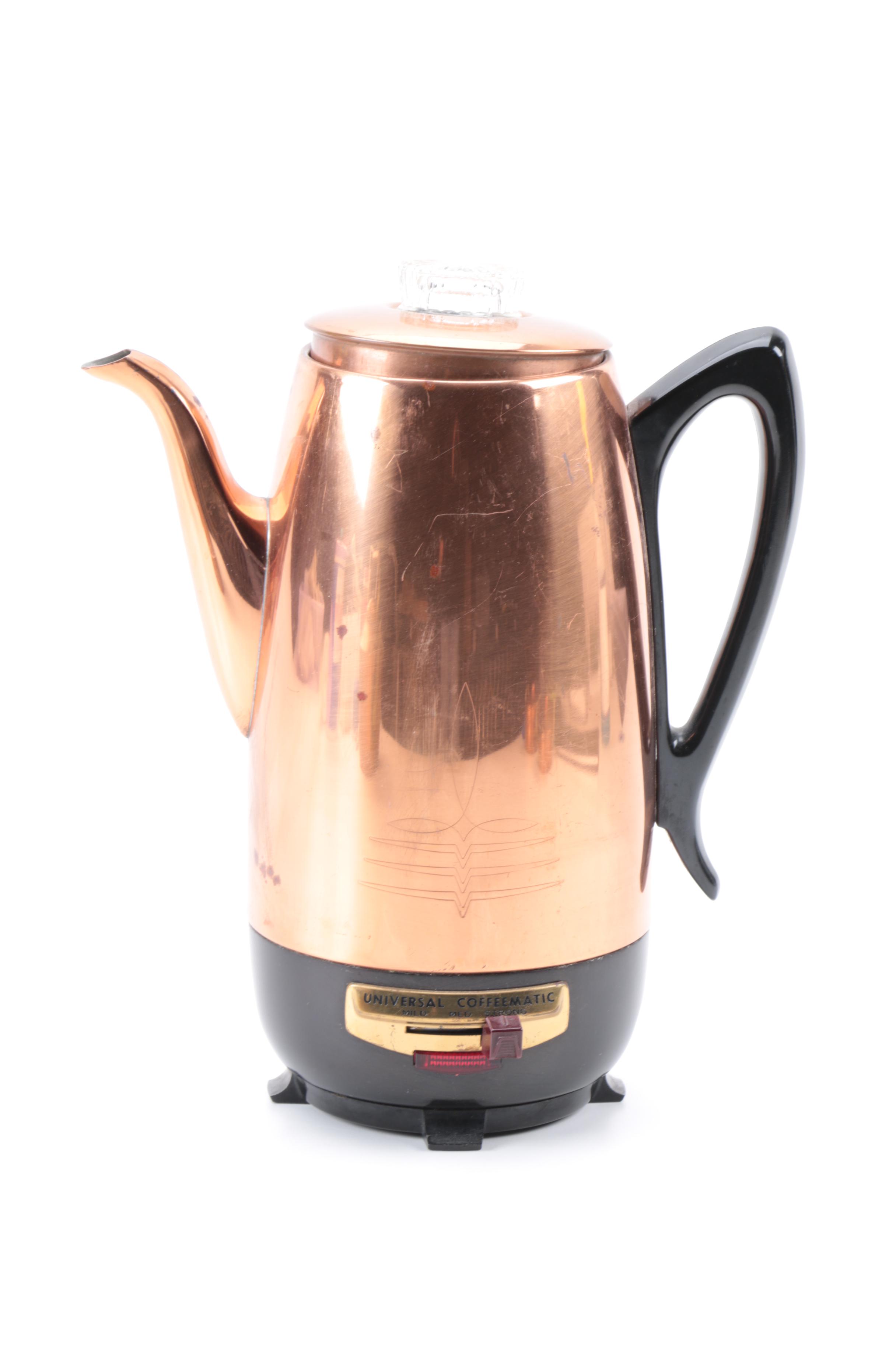 Assortment of Vintage Copper Cookware and Serveware