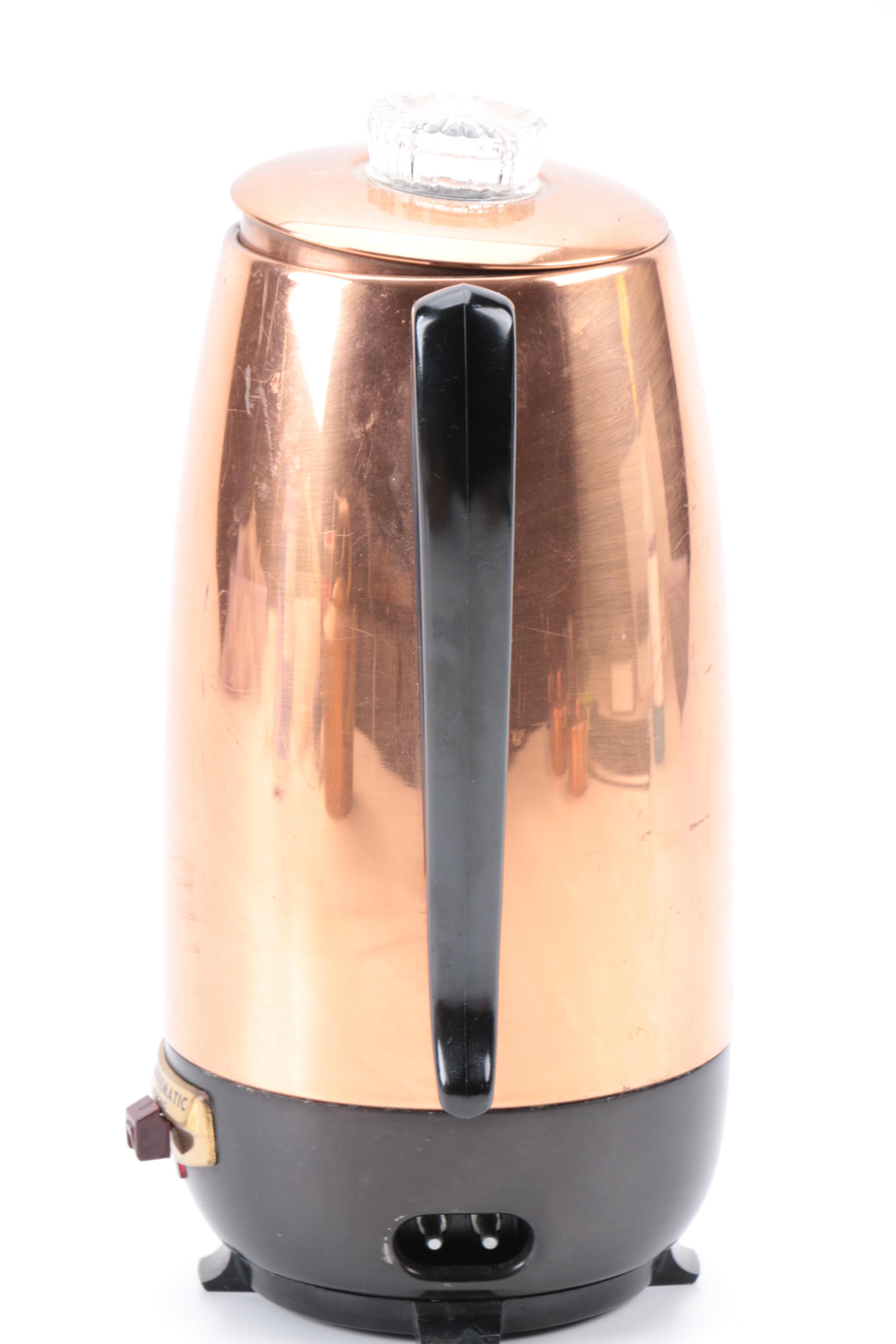 Assortment of Vintage Copper Cookware and Serveware