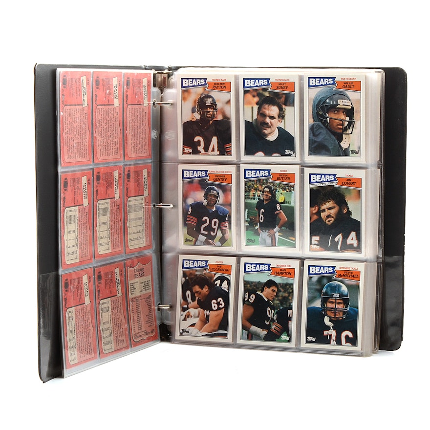 1987 Topps Football Card Set In Vinyl Binder
