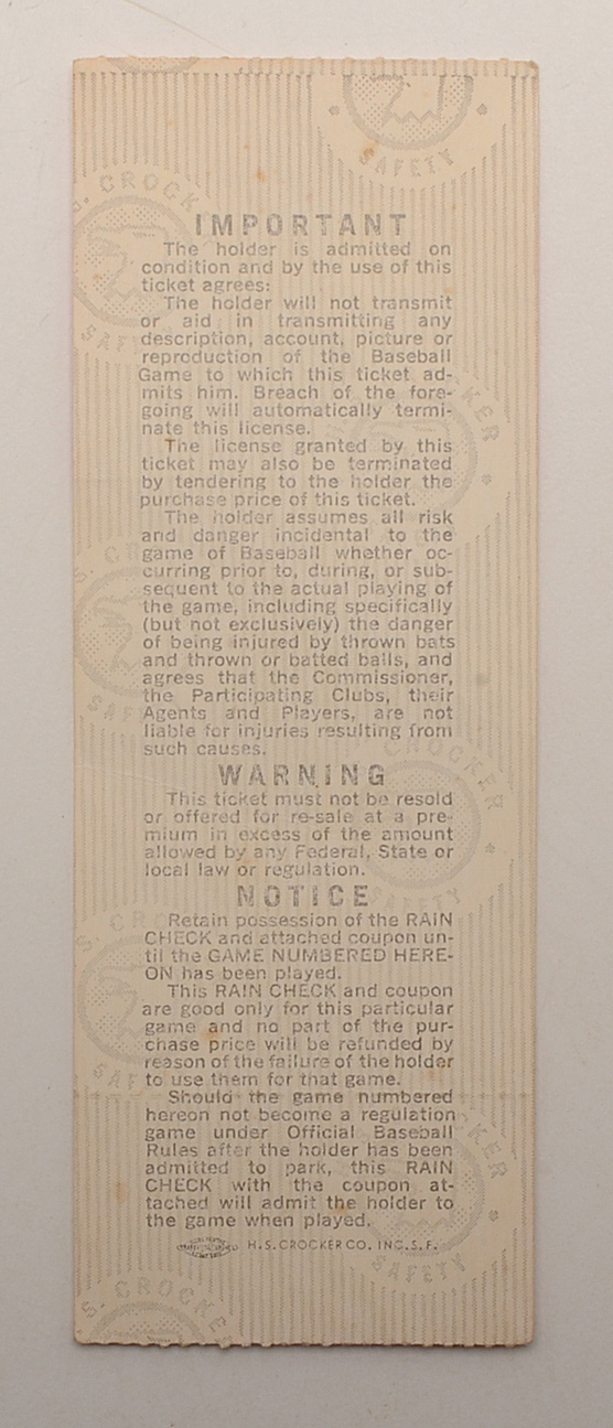 Pair Of Authentic 1975 World Series Tickets, One Complete