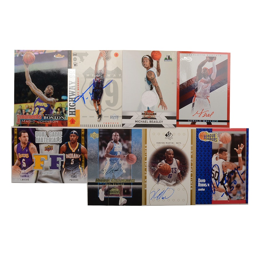 Signed Basketball Cards with Other Basketball Cards