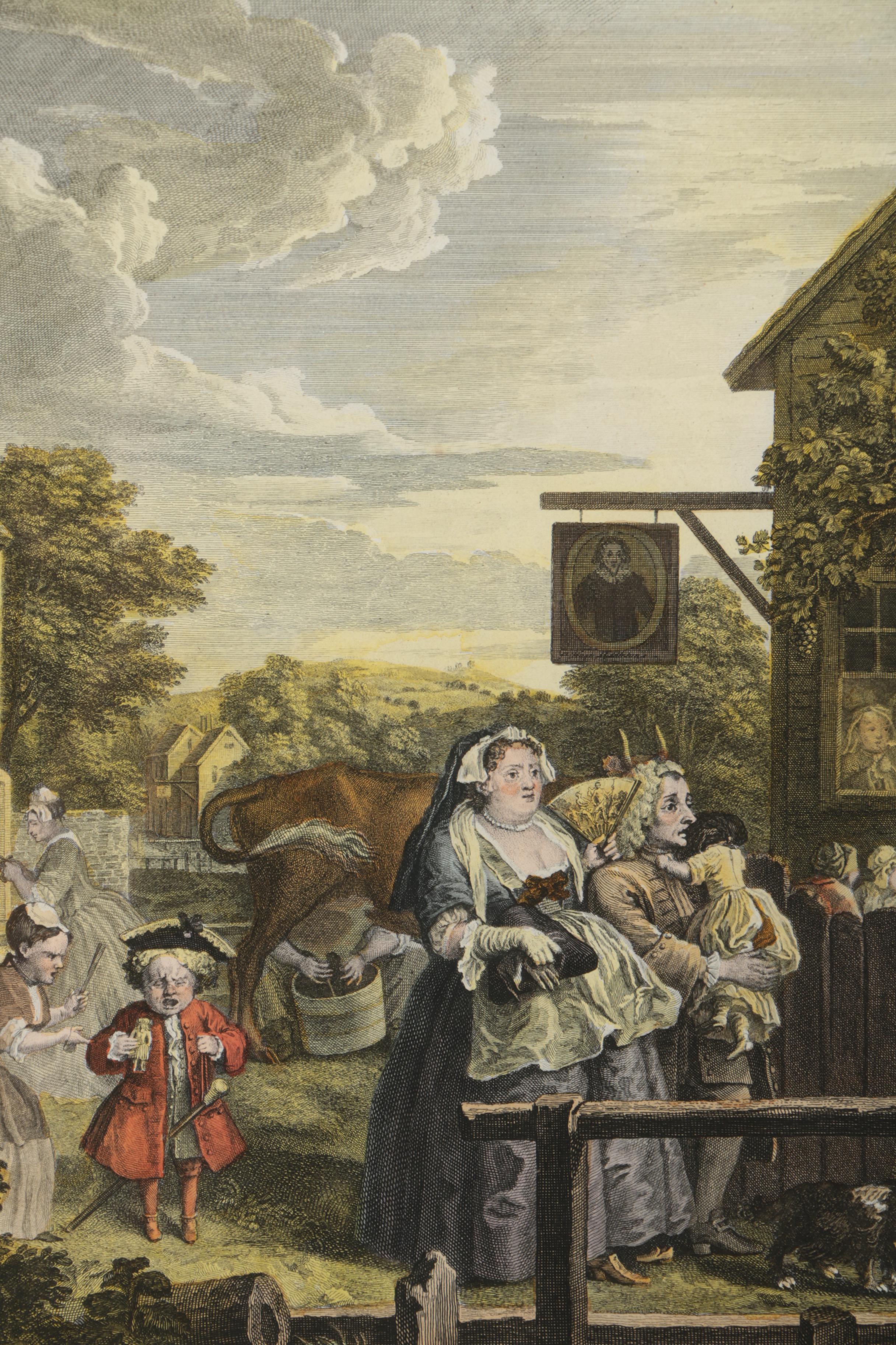 B. Baron Engraving After Hogarth's "Evening" from "Four Times of the Day" Series