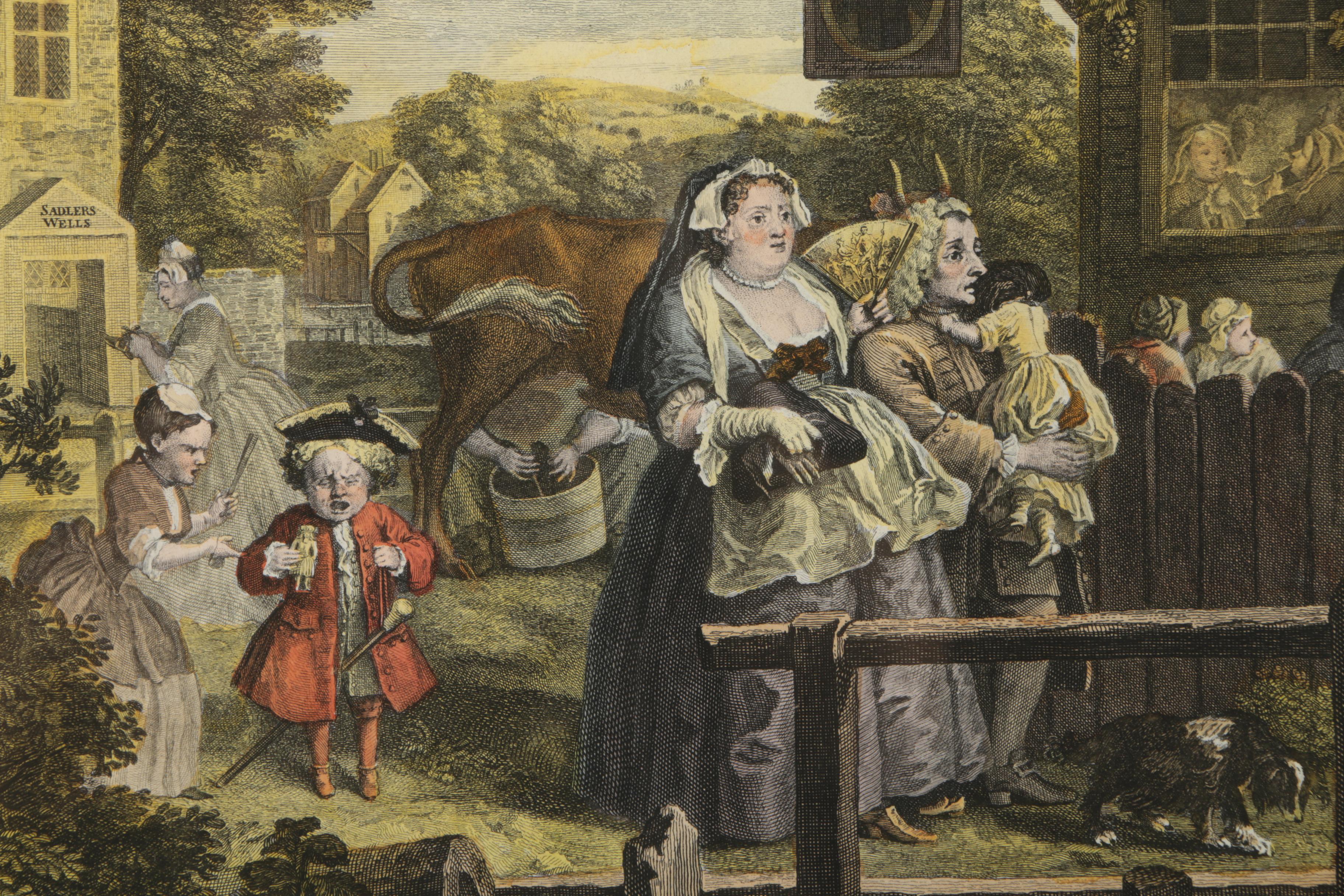 B. Baron Engraving After Hogarth's "Evening" from "Four Times of the Day" Series