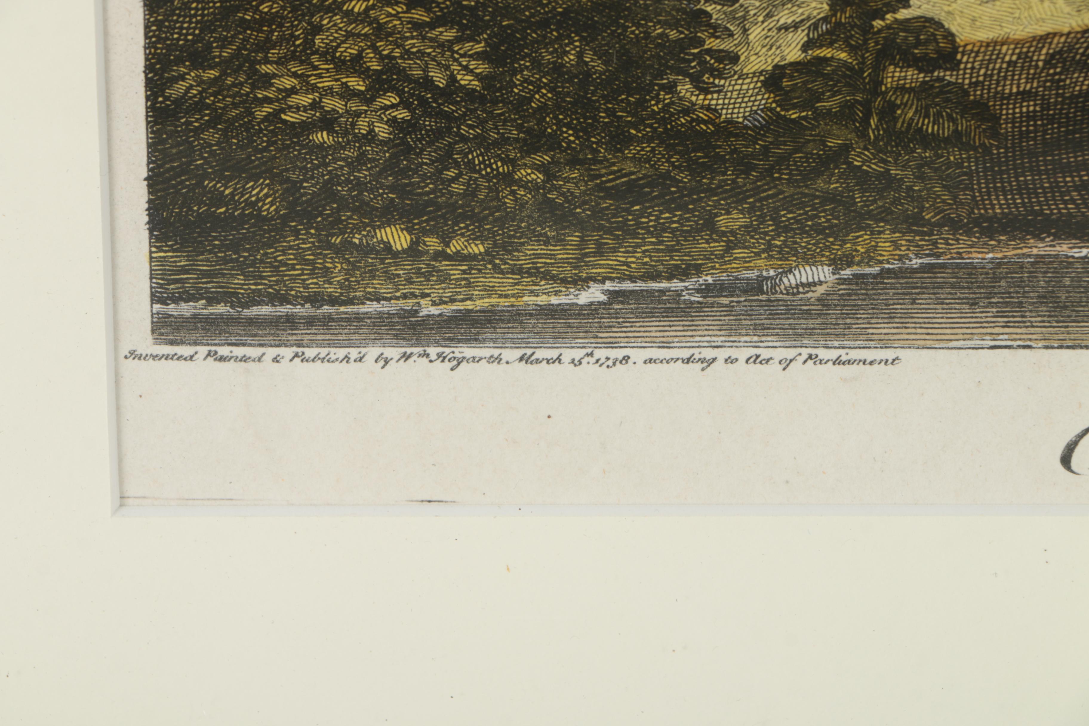 B. Baron Engraving After Hogarth's "Evening" from "Four Times of the Day" Series