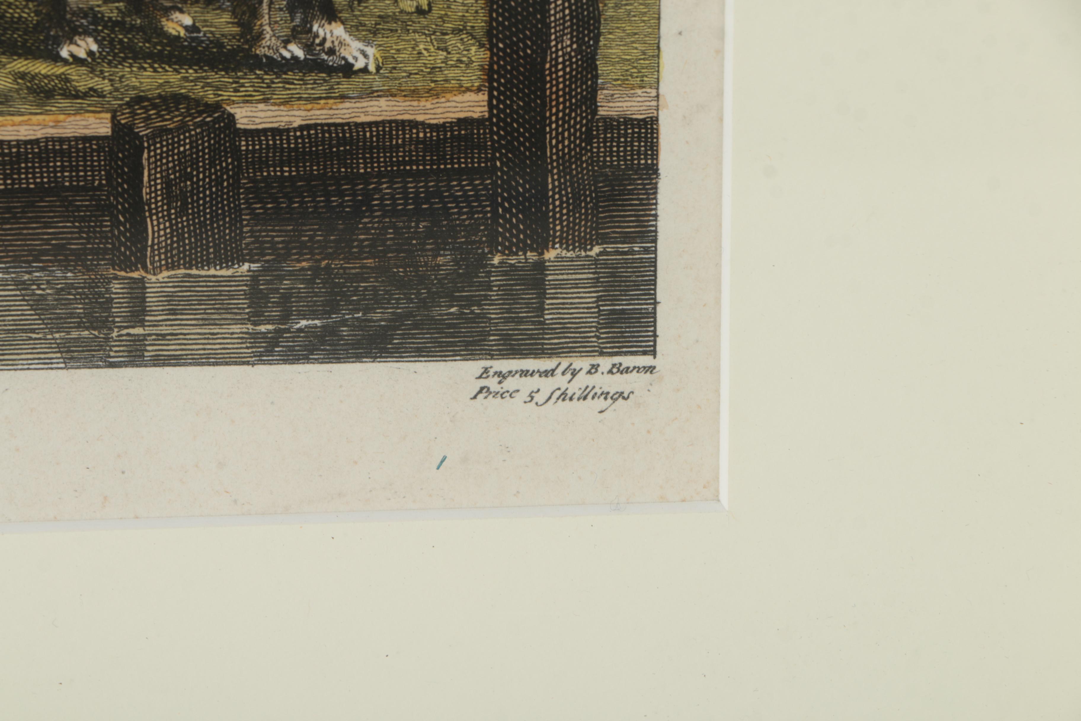 B. Baron Engraving After Hogarth's "Evening" from "Four Times of the Day" Series