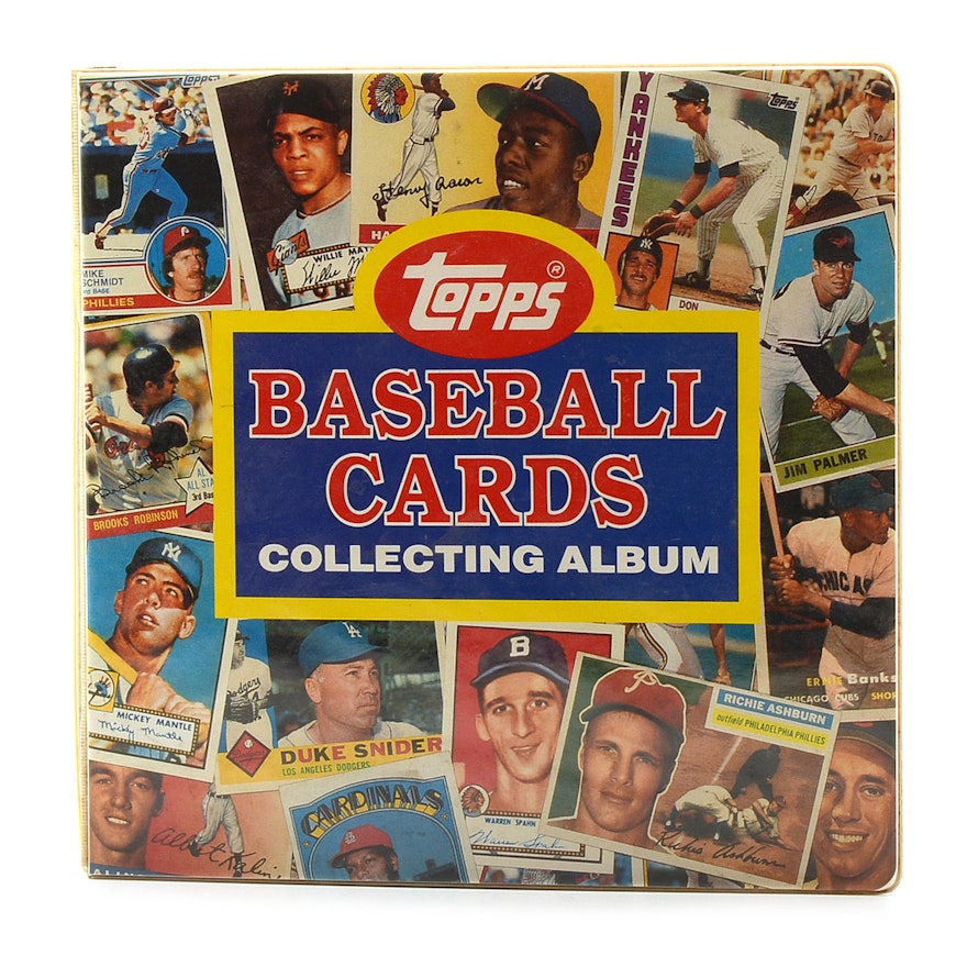 Large Binder Filled With 1970s-1980s Baseball Cards